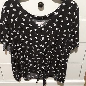 XXL 1x flowy blouse top 90s vibe